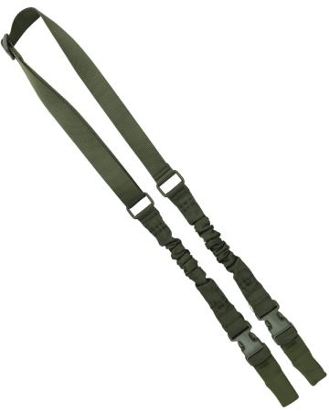 Tactical belt for weapons, two-three point - Black / Green